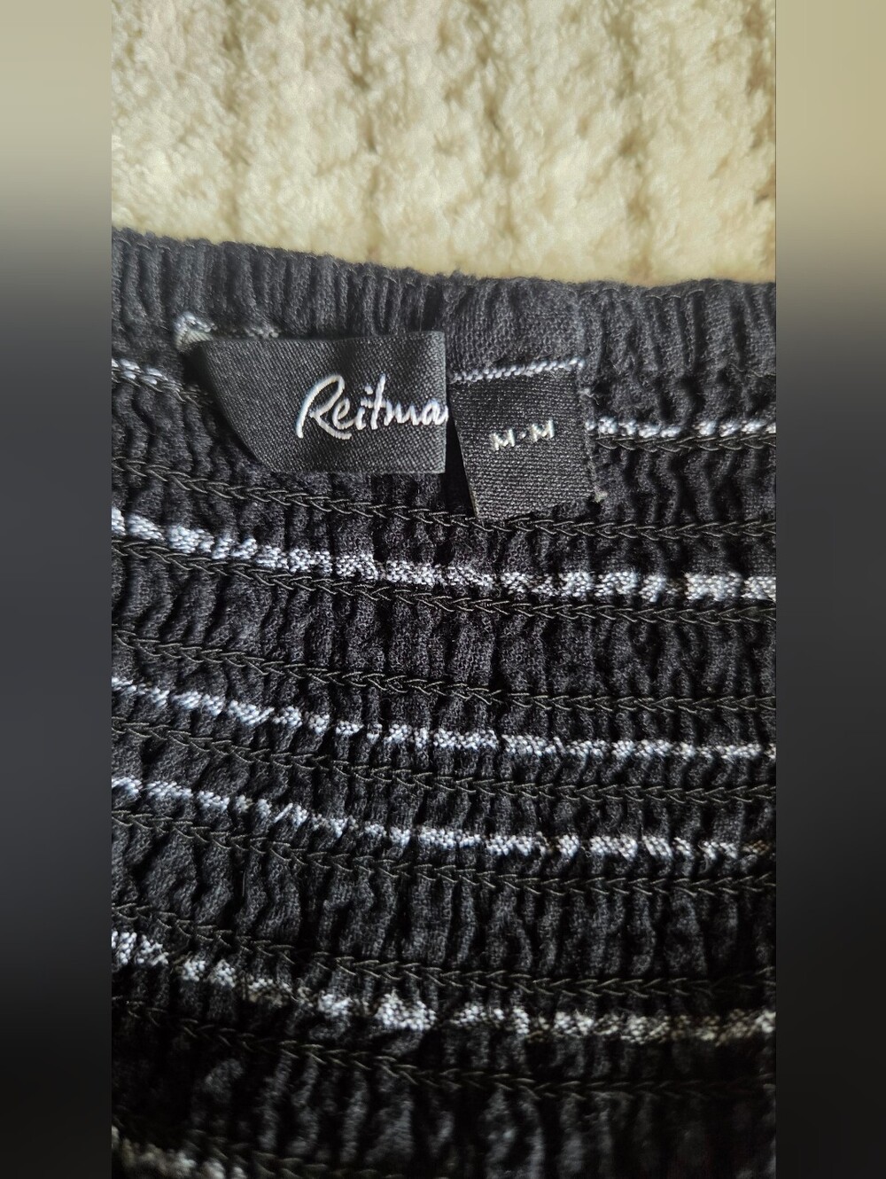 Reitmans Linen Blend Striped Fit & Flare Sundress M - Picture 4 of 13